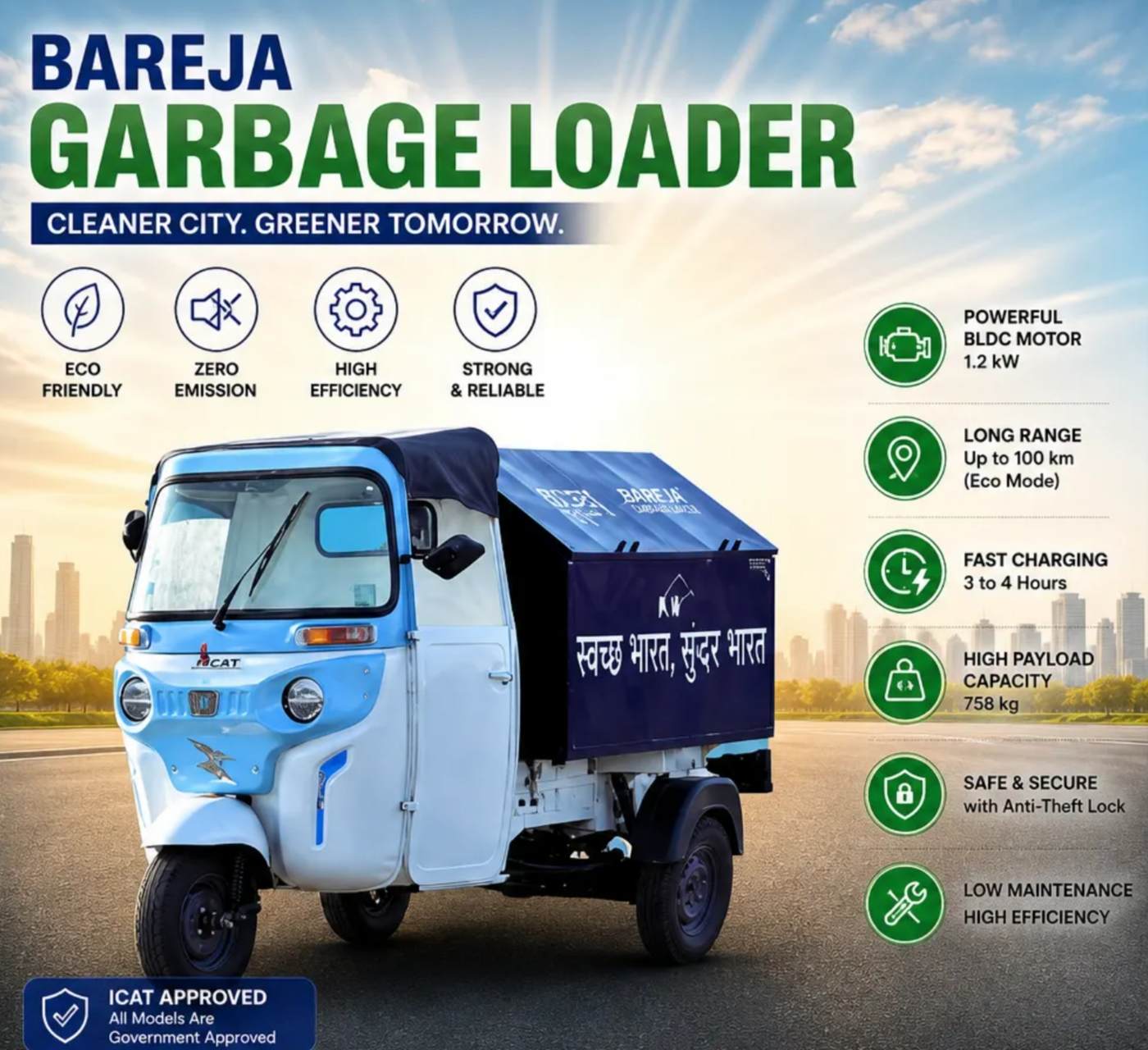 Garbage Loader electric vehicle